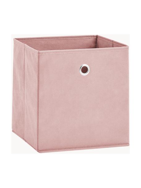Caja Lisa, Tapizado: tela sin tejer, Estructura: cartón, metal, Rosa claro, An 28 x Al 28 cm