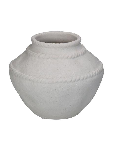 Vase décoratif Dolomite, Dolomie, Blanc cassé, Ø 16 x 16 cm