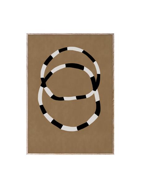 Poster Bracelets, Cartoncino opaco da 210 g firmato Hahnemühle, stampa digitale con 10 colori resistenti ai raggi UV, Terracotta, bianco latte, nero, Larg. 30 x Alt. 40 cm