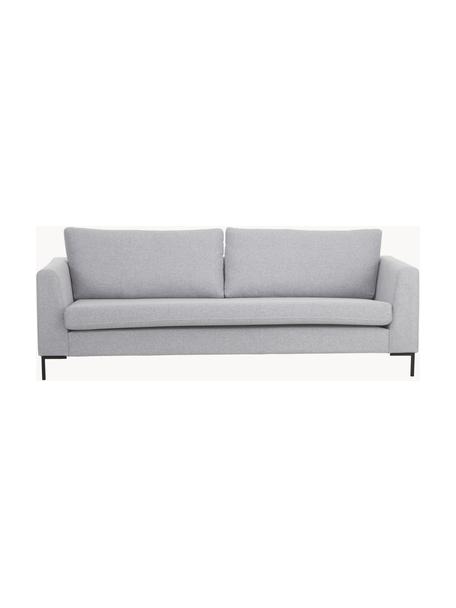 Sofa Luna (3-Sitzer), Bezug: 100 % Polyester, Oeko-Tex, Gestell: Massives Buchenholz, Schi, Füße: Metall, galvanisiert Das , Webstoff Grau, B 230 x T 95 cm