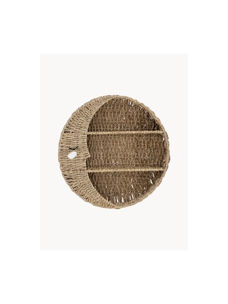 Mensola da parete per bambini Moony, Fibra naturale, Beige, Ø 65 cm