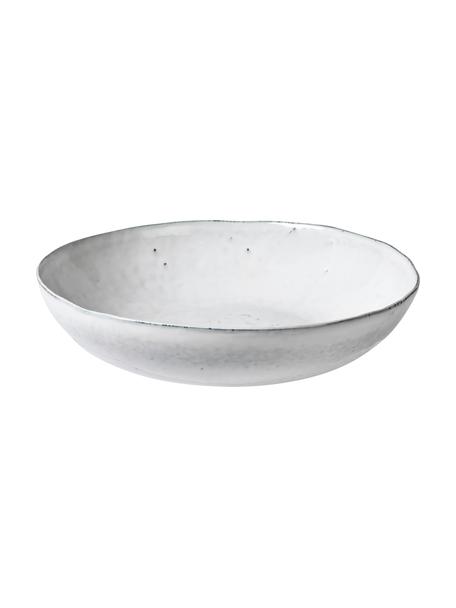 Ciotola da portata fatta a mano Nordic Sand, Ø 34 cm, Gres, Grigio-, tonalità beige, Ø 34 x Alt. 8 cm