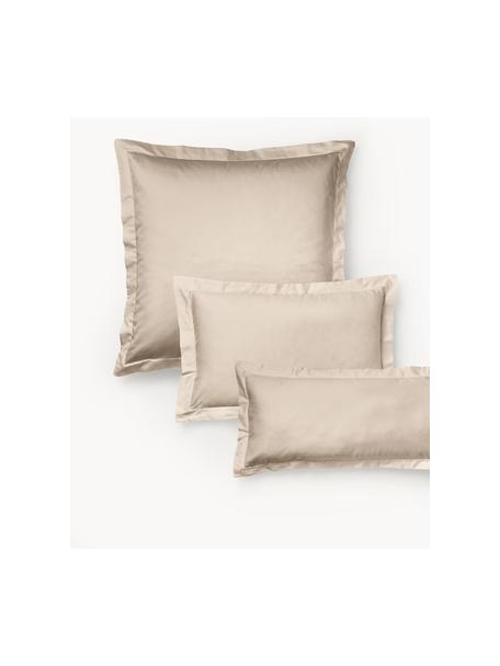 Baumwollsatin-Kopfkissenbezug Premium, Webart: Satin Fadendichte 500 TC,, Beige, B 50 x L 70 cm