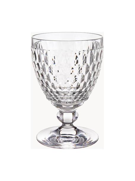 Křišťálové sklenice s reliéfem Boston, 4 ks, Křišťál, Transparentní, Ø 10 cm, V 14 cm, 350 ml