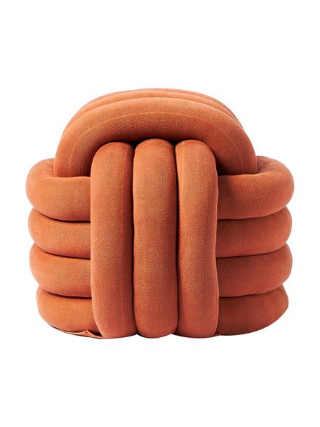 Taburetka v tvare uzla Twist, Hrdzavá, Š 54 x V 45 cm