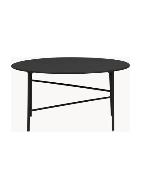 Table basse de jardin en métal Vitus, Métal, enduit, Noir, Ø 70 x haut. 35 cm