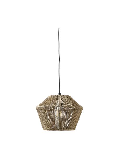 Suspension bohème corde de chanvre tressée Mira, Brun, Ø 30 x haut. 22 cm