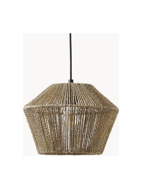 Suspension en corde de chanvre tressée Mira, Brun, Ø 30 x haut. 22 cm