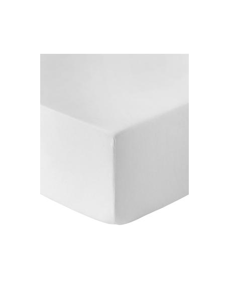Flanelové napínací prostěradlo Biba, Světle šedá, Š 90 cm, D 200 cm, V 25 cm