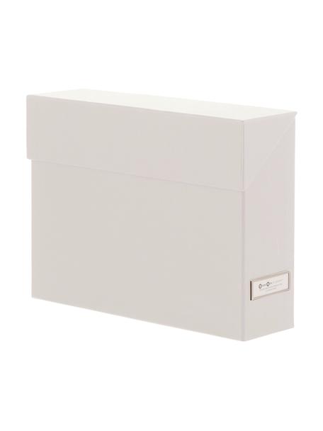 Organizzatrice di file Lovisa, Organizer: cartone solido laminato, Manico: metallo, Bianco, Larg. 33 x Alt. 24 cm
