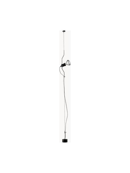 Dimbare hanglamp Parentesi, Gecoat staal, Zilverkleurig, Ø 11 x H 61 cm