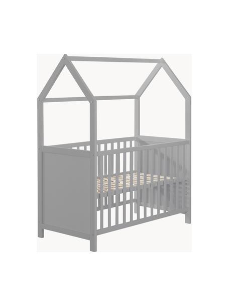 Höhenverstellbares Kinder-Hausbett Style, verschiedene Grössen, Rahmen: Schichtholz, Mitteldichte, Grau, B 60 x L 120 cm