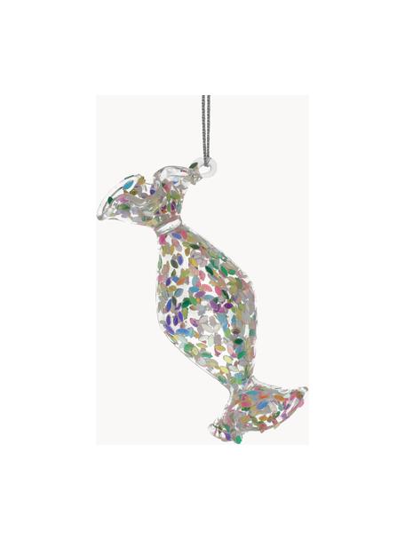 Pendentif de sapin de Noël avec effet de cintre Iridescent, Verre, Transparent avec effet arc-en-ciel, larg. 3 x haut. 10 cm