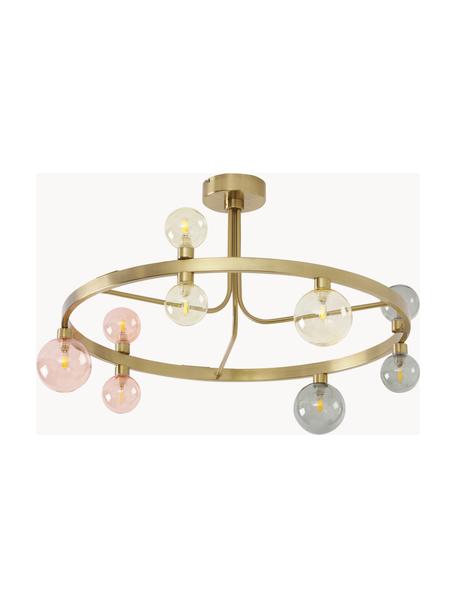 Lámpara de techo Aglaia, Dorado, rosa, gris, Ø 86 x Al 50 cm