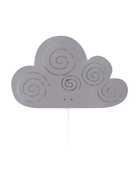 Wandlamp Cloud in de vorm van een wolk, Grijs, B 33 x H 21 cm