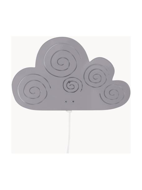 Aplique Cloud, Lámpara: acero con pintura en polv, Cable: plástico, Gris, An 33 x Al 21 cm