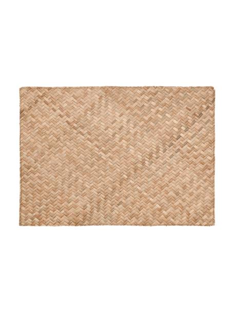 Podkładka z trawy morskiej Herringbone, 2 szt., 100% trawa morska, Jasny brązowy, S 33 x D 48 cm