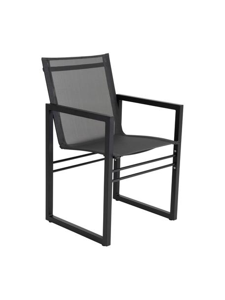 Záhradná stolička Vevi, Čierna, Š 57 x H 54 cm