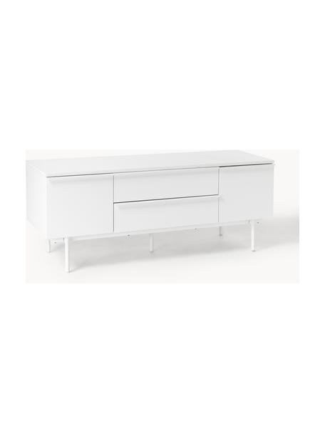 Aparador de madera Elona, Estructura: tablero de fibras de dens, Blanco, An 140 x Al 55 cm