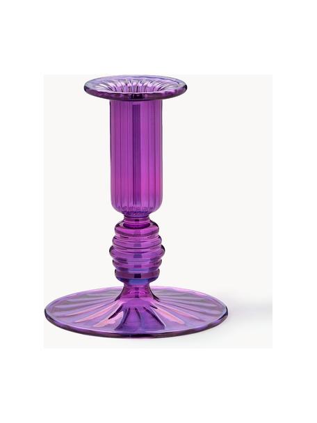 Candelabro Ombre Flash, Vidrio, Lila, Ø 10 x Al 12 cm