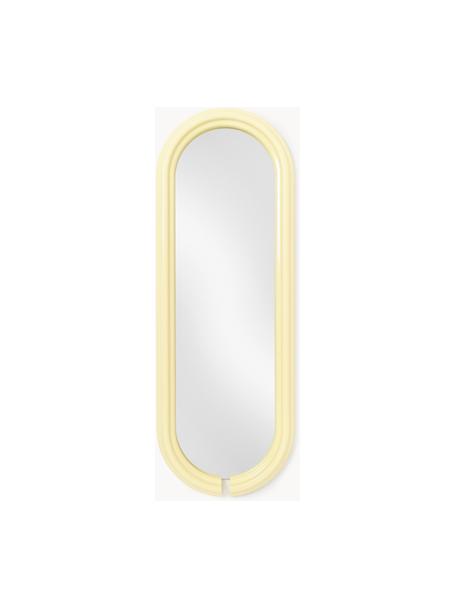 Miroir ovale pleine longueur Mael, Jaune, larg. 50 x haut. 140 cm