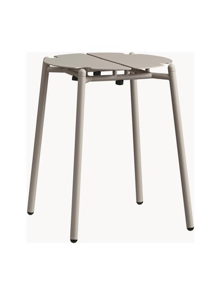 Tabouret de jardin de métal Novo, Acier, enduit, Beige clair, Ø 24 cm