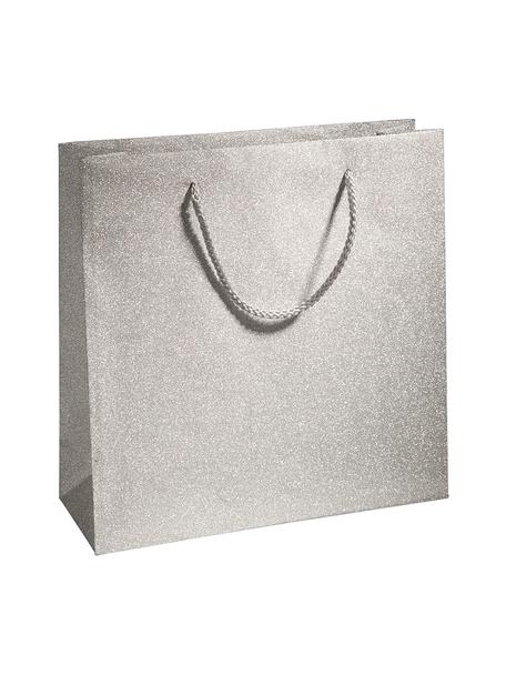 Dárkové tašky Sublime, 3 ks, Polypropylen, Stříbrná, Š 28 cm, V 28 cm