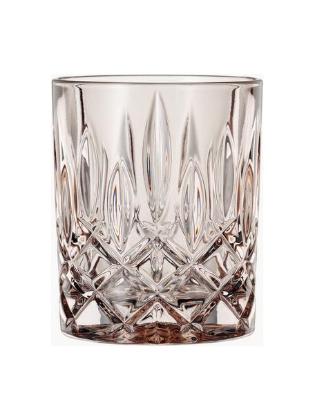 Kristall-Whiskygläser Noblesse, 2 Stück, Kristallglas, Beige, Ø 8 x H 10 cm, 300 ml