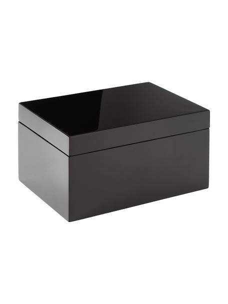 Boîte à bijoux avec miroir Taylor, Noir, larg. 26 x haut. 13 cm