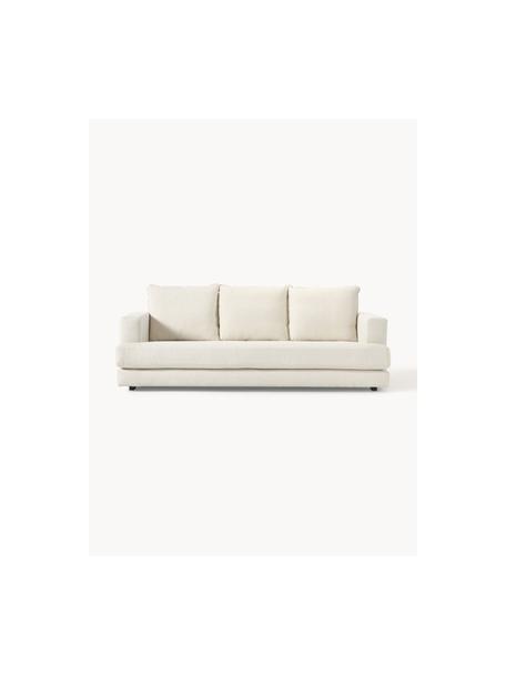 Sofa Tribeca (3-Sitzer), Bezug: 100 % Polyester Der hochw, Gestell: Massives Kiefernholz, Füße: Massives Buchenholz, lack, Webstoff Cremeweiß, B 228 x T 104 cm