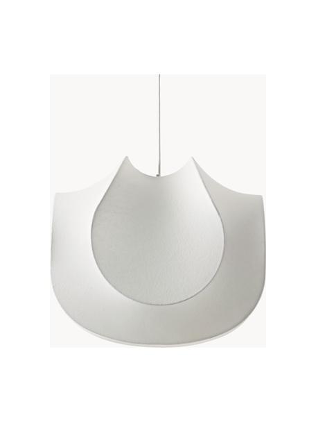 Lámpara de techo Pearl, Pantalla: plástico con aspecto de s, Anclaje: metal con pintura en polv, Cable: cubierto en tela, Blanco mate, An 50 x Al 45 cm