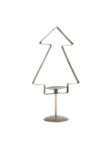 Kerzenhalter Tree, Metall, beschichtet, Messingfarben, B 20 x H 39 cm