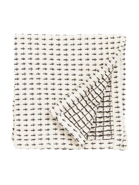 Spültücher Stirly aus Baumwolle, 3 Stück, 100% Baumwolle, Gebrochenes Weiss, Schwarz, B 32 x L 32 cm