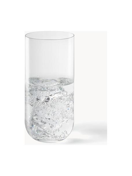 Vasos highball Eleia, 4 uds., Vidrio de cristal, Transparente, Ø 7 x Al 15 cm, 497 ml