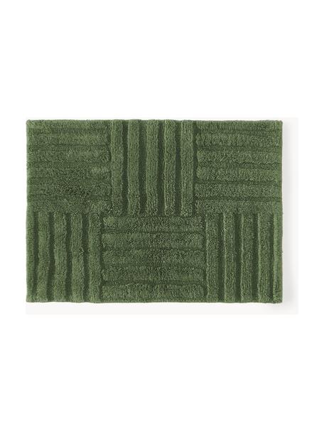 Alfombrilla de baño antideslizante con relieve Tianna, 100% algodón

El material utilizado para este producto ha sido probado contra sustancias nocivas y está certificado según el STANDARD 100 por OEKO-TEX®, 21.HIN.45298, HOHENSTEIN HTTI., Verde oscuro, An 50 x L 70 cm