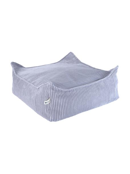 Dětský podlahový polštář z manšestru Sugar, FIalová, Š 60 cm, H 60 cm