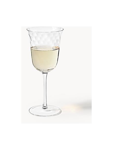 Bicchiere da vino in vetro soffiato Swirl 4 pz, Vetro, Trasparente, Ø 9 x Alt. 23 cm, 360 ml