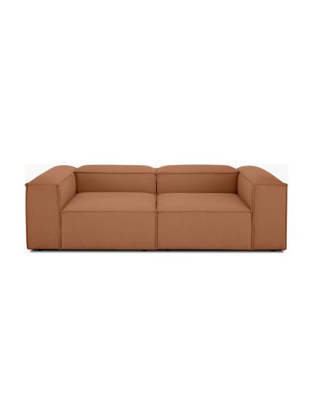 Modulares Sofa Lennon (3-Sitzer), Bezug: 100 % Polyester Der strap, Gestell: Massives Kiefernholz FSC-, Füße: Kunststoff, Webstoff Nougat, B 238 x T 119 cm