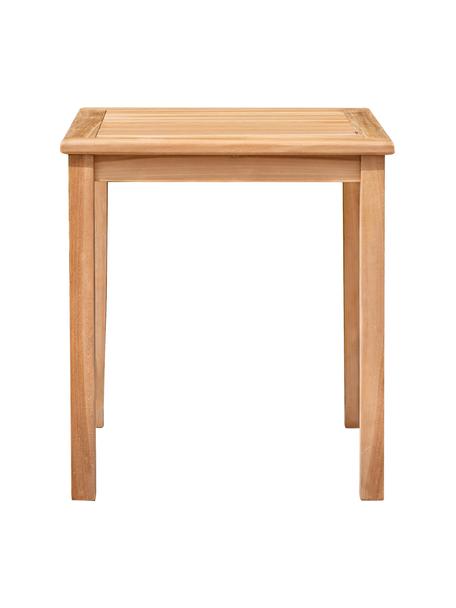 Table de jardin carré en bois de teck Kenya, Bois de teck, finition naturelle, Bois de teck, larg. 70 x prof. 70 cm