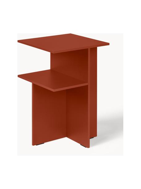 Table d'appoint Atik, MDF, mélamine, Rouge rouille, larg. 36 x haut. 57 cm