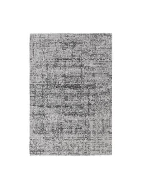 Tapis style vintage gris/noir Laurence, 70% polyester, 30% coton, certifié GRS, Gris, noir, larg. 120 x long. 180 cm (taille S)