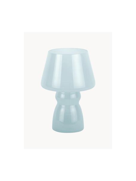 Mobilna lampa stołowa Classic, Szkło, Jasny niebieski, transparentny, Ø 17 x W 26 cm