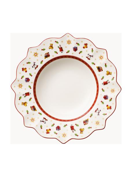 Platos hondos de porcelana Toy's Delight, 6 uds., Porcelana Premium, Multicolor, blanco, Ø 26 cm