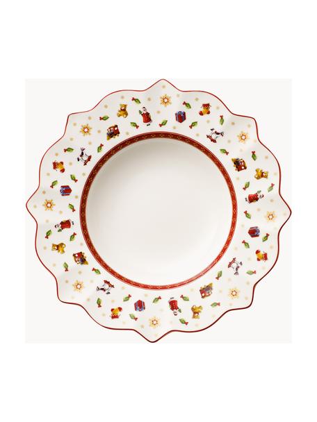 Porzellan-Suppenteller Toy's Delight, 6 Stück, Premium Porzellan, Bunt, Weiss, Ø 26 cm