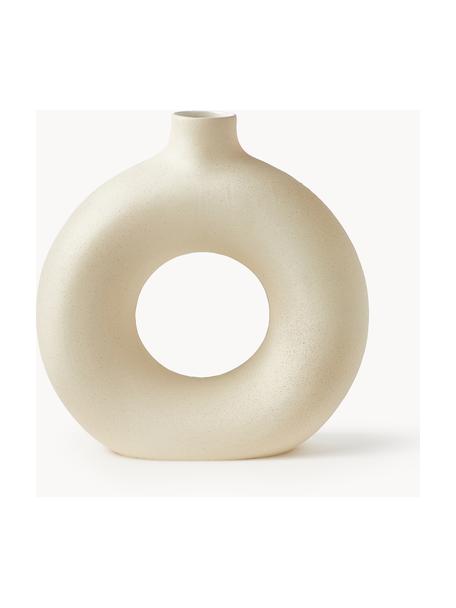 Designová váza Livo, V 31 cm, Kamenina, Béžová, Ø 5 cm, V 31 cm