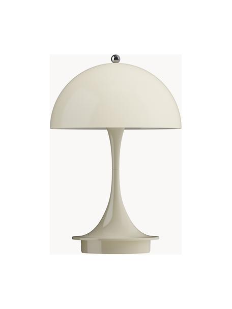 Přenosná stmívatelná stolní LED lampa Panthella, V 24 cm, Umělá hmota, Světle béžová, Š 16 cm, V 24 cm