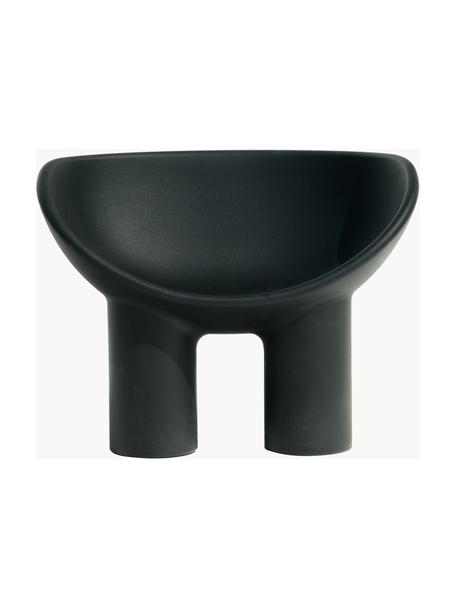 Poltrona lounge in plastica Roly Poly, Plastica, Nero, Larg. 84 x Prof. 57 cm