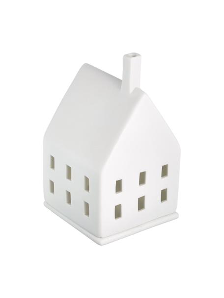 Porcelánový svietnik (domček) Living, Porcelán, Biela, Š 7 x V 10 cm