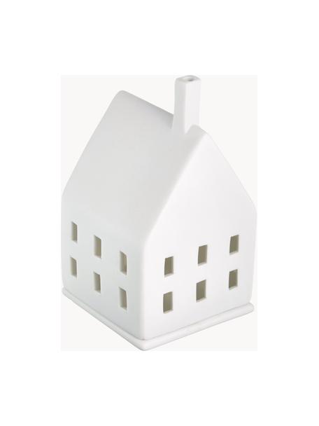 Maison lumineuse en porcelaine Living, haut. 10 cm, Porcelaine, Blanc, larg. 7 x haut. 10 cm