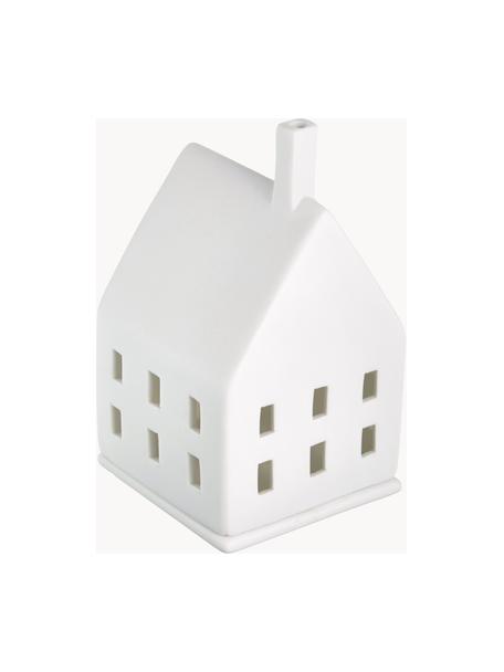 Portalumino in porcellana Living, Porcellana, Bianco, Larg. 7 x Alt. 10 cm